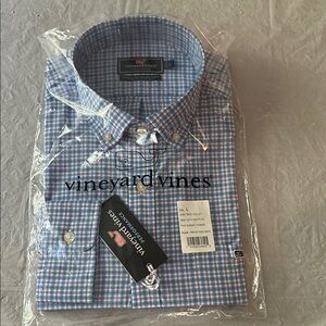 Vineyard Vines Blue Casual Button Down Shirt